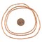 The Bead Chest Copper Tube Ethiopian Beads (8x2mm): Full Strand of African Metal Spacers for DIY Jewelry Making
